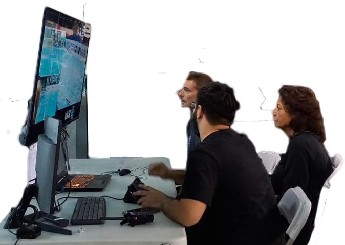 The Var Technology crew at the review desk